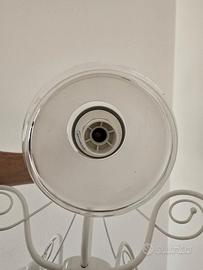 Lampadario pendente 5 luci stile moderno bianco