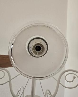 Lampadario pendente 5 luci stile moderno bianco