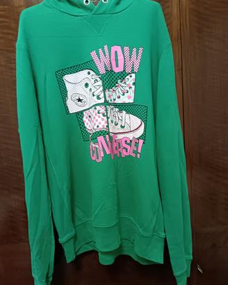 Felpa Converse Vintage Pop Art Y2K – Verde/Rosa – 