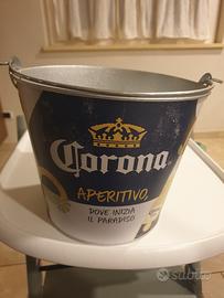 secchiello portaghiaccio corona in metallo