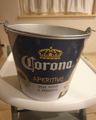 secchiello portaghiaccio corona in metallo
