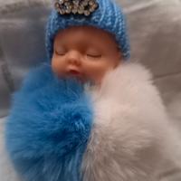 Portachiavi bambola peluche