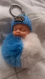 Portachiavi bambola peluche