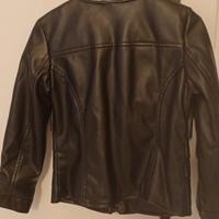 Giacca in pelle nera