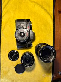 Konica T4 piu obiettivi