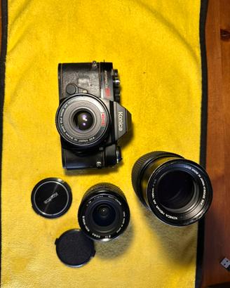 Konica T4 piu obiettivi