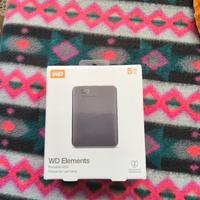 WD Elements hdd 5tb hard disk esterno