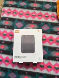 WD Elements hdd 5tb hard disk esterno