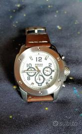 FOSSIL Orologio uomo con cinturino cuoio inox