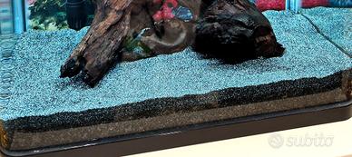 Sabbia nera per acquario