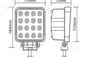 Faro supplementare LED Auto,Suv,Camper,Barca