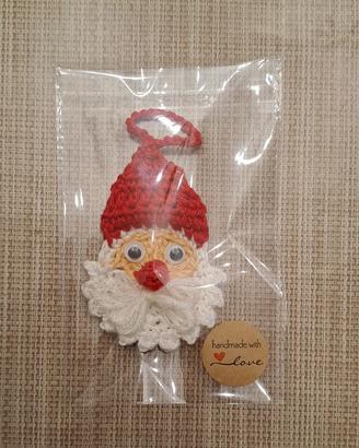 Babbo Natale decorazione fatto a mano ad uncinetto