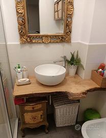 TOP BAGNO, TAVOLI, MENSOLE IN LEGNO MASSEL