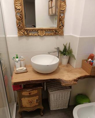 TOP BAGNO, TAVOLI, MENSOLE IN LEGNO MASSEL