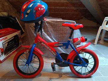 - Bicicletta Spiderman 14  + Casco    (No rotelle)