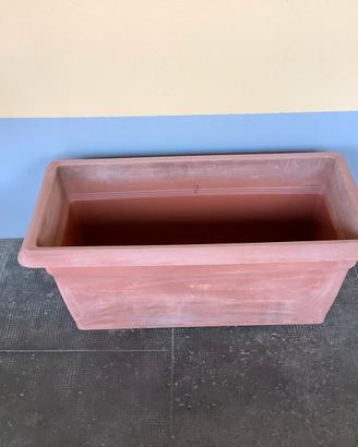 Vaso rettangolare in plastica