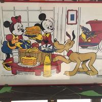 Poster vintage Walt Disney Guzzini e orologio