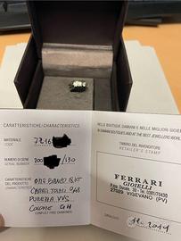 anello trilogy Damiani collez. Luce 0,48 misura 10