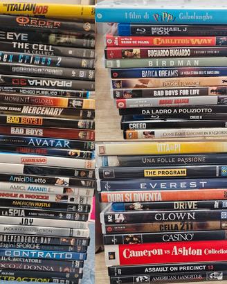 DVD-Bluray collezione circa 200 titoli. leggi info