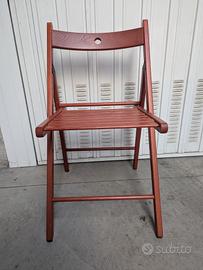 N°8 Sedie in Legno richiudibili