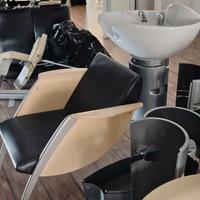 Lavaggio e sedie parrucchiere