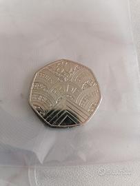 50 cent sterlina inglese Pride