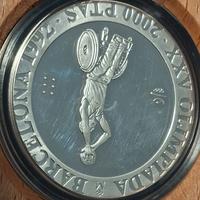 moneta  in  argento  925 da 2000 pesetas 1992