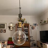 Lampdario luce arancione