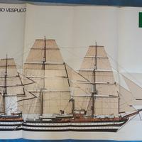Poster Nave militare  Amerigo Vespucci