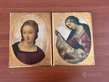 Coppia quadri religiosi