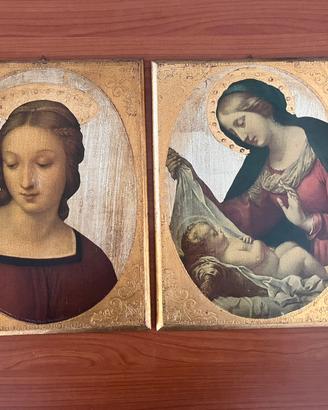 Coppia quadri religiosi