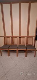 4 sedie in legno