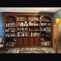 Libreria in noce e radica