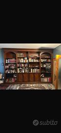 Libreria in noce e radica
