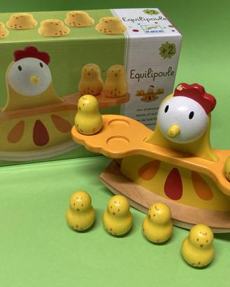 Gioco montessoriano di equilibrio in legno