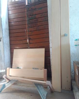 Letti singoli 80x200, con rete per materasso