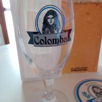 Bicchiere calice Birra Colomba da collezione