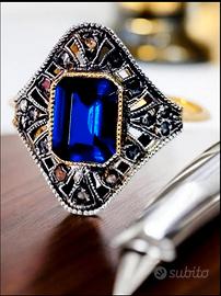anello stile antico art decò 
