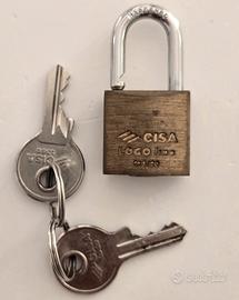 Lucchetto CISA Logo Line 20 mm ottone con 2 chiavi