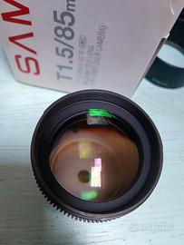 Samyang 85mm t1.5 come lens