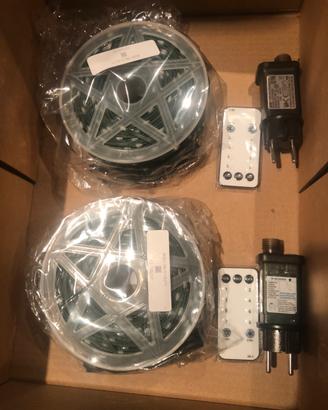 Luci natalizie 2 rotoli da 100 (200 Mt) est/inter