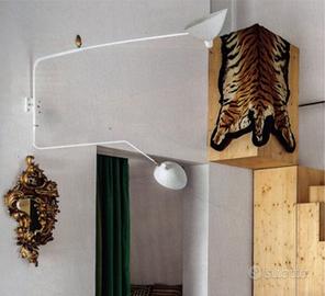 SERGE MOUILLE lampada a muro design due bracci.
