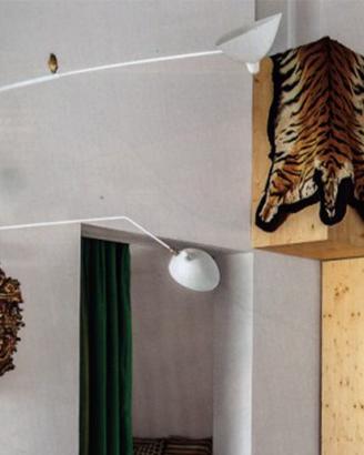 SERGE MOUILLE lampada a muro design due bracci.