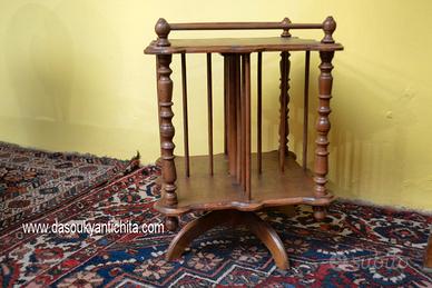 Libreria girevole stile inglese un ripiano