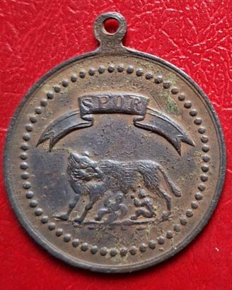 Medaglia Roma intangibile Lupa Romolo e Remo