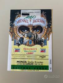 Biglietto di Michael Jackson vintage Monza