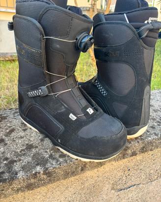 Scarponi snowboard SCOUT PRO BOA BLACK