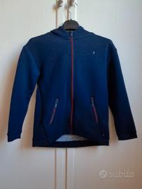 felpa okaïdi blu e grigia