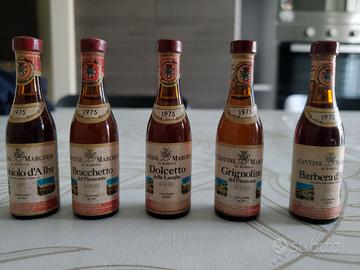 Bottigliette di alcolici mignon da collezione