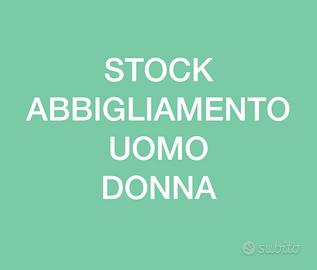 Stock vestiti uomo donna abbigliamento